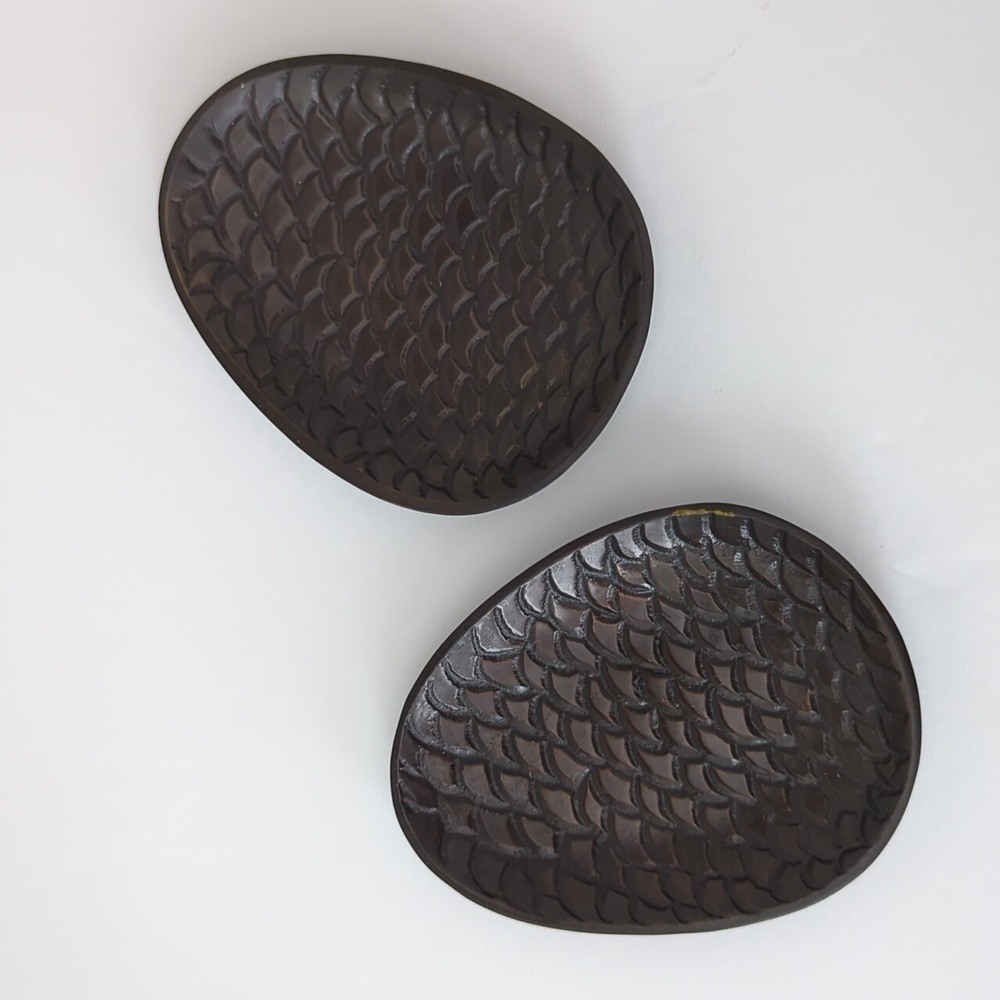 Crate & Barrel Pinecone Metal Votive Holders Set of 2 Product India